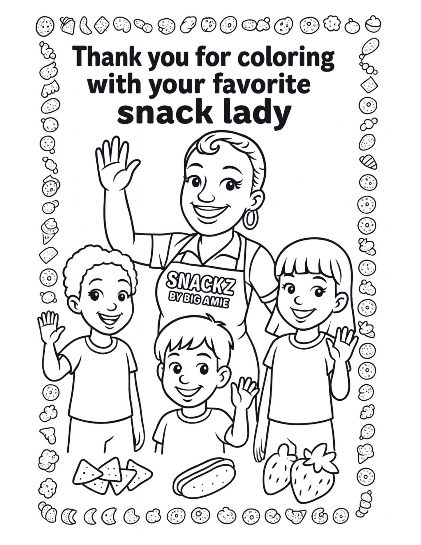 SnackZ By Big Amie Coloring and Activity Book