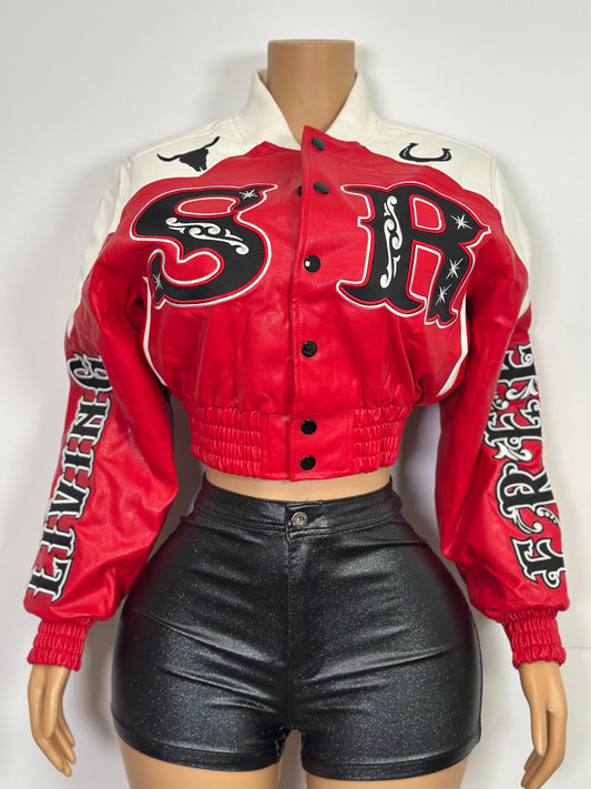 True Red Varsity Jacket